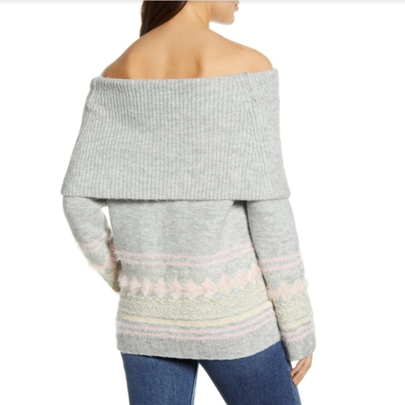 Carlson Fair Isle Convertible Coel Neck Sweater M - Picture 3 of 3